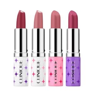 Clinique Kisses Hydrating Longwear Lipstick Gift Set $108 Value! Ribbon